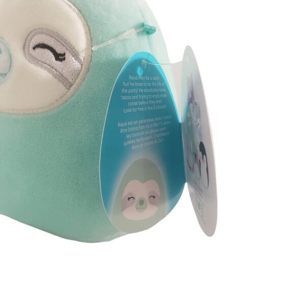 KellyToy Squishmallow Aqua 5" Sleepy Eye Sloth SQ21-5SEAST Lot 9339 - Picture 6 of 7